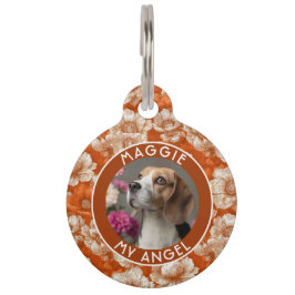 Colorful Puppy Gift Anemone Print ペット　ネームタグ