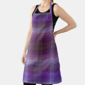 Colorful Purple Colors Of The Year Checkered エプロン (インサイチュ)
