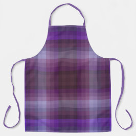 Colorful Purple Colors Of The Year Checkered エプロン