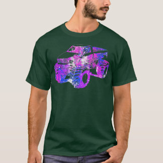 Colorful Purple Monster Truck Art196 Tシャツ