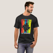 colorful puzzle pieces Autism Awareness Peace Auti Tシャツ (正面フル)