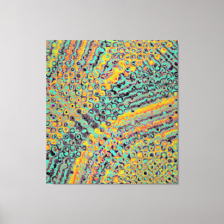 Colorful Quantum physics wave pattern キャンバスプリント