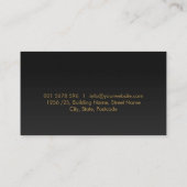 Colorful Quill Pen and Paper Notary 名刺 (裏面)