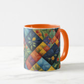 Colorful Quilting Pattren - Quilting Lover マグカップ (正面右)