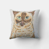 Colorful Quirky Cat Portrait クッション (裏面)