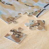 Colorful Quirky Cat Portrait ジグソーパズル (側面)