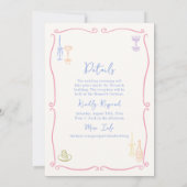 Colorful & Quirky Hand Drawn Wedding 招待状 (裏面)