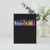 Colorful Radiology Symbol Xray Radiologist ポストカード (スタンド正面)