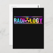 Colorful Radiology Symbol Xray Radiologist ポストカード (正面/裏面)