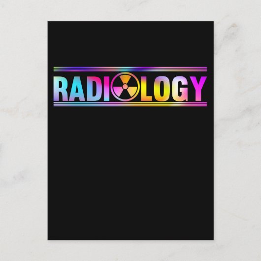 Colorful Radiology Symbol Xray Radiologist ポストカード (正面)