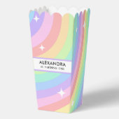 Colorful Rainbow 1st Birthday Popcorn フェイバーボックス (正面)