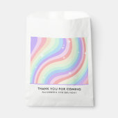 Colorful Rainbow Girl 5th Birthday フェイバーバッグ (正面)