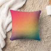Colorful rainbow gradient geometric クッション (ブランケット)