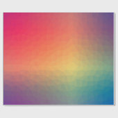 Colorful rainbow gradient geometric ラッピングペーパー (フラット)