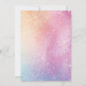 Colorful Rainbow Leopard 67 Birthday Invitation 招待状 (裏面)