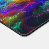 Colorful Rainbow Lightning  Storm デスクマット (コーナー)