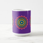 Colorful Rainbow Mandala Mug コーヒーマグカップ (中央)