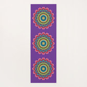 Colorful Rainbow Mandala Yoga Mat ヨガマット (裏面)