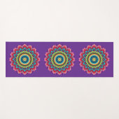 Colorful Rainbow Mandala Yoga Mat ヨガマット (正面(横))