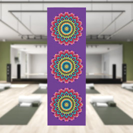 Colorful Rainbow Mandala Yoga Mat ヨガマット