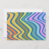 Colorful Rainbow Modern Personalized Stationery ノートカード (裏面)