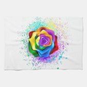 Colorful Rainbow Rose キッチンタオル (横)
