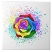 Colorful Rainbow Rose タイル (正面)