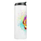 Colorful Rainbow Rose タンブラー (回転左)