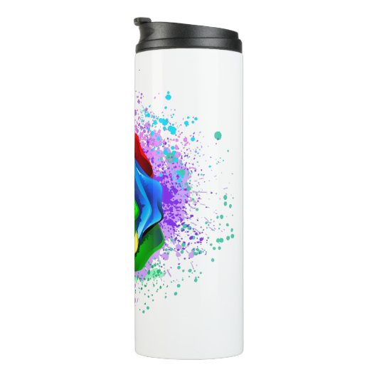 Colorful Rainbow Rose タンブラー (回転右)