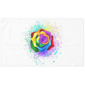 Colorful Rainbow Rose テーブルクロス (正面(横))
