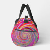 Colorful Rainbow Swirl Retro Abstract Design ダッフルバッグ (右)