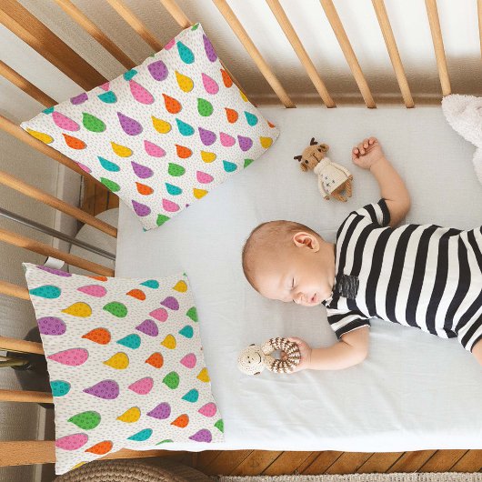 Colorful Raindrops クッション