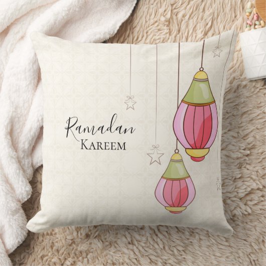 Colorful Ramadan Lantern Pillow クッション (ブランケット)