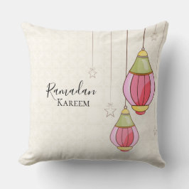 Colorful Ramadan Lantern Pillow クッション