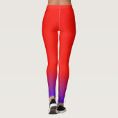 Colorful Red And Bluo Leggings レギンス (裏面)
