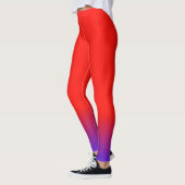 Colorful Red And Bluo Leggings レギンス (左)
