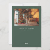 Colorful Red Green Ivory Geometric Print Photo シーズンカード (裏面)