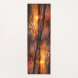 Colorful Retro Beach Sunset ヨガマット