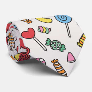 Colorful Retro Cartoon Candy ネクタイ