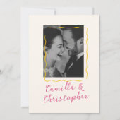 Colorful Retro Disco Wedding 招待状 (裏面)