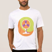 Colorful Retro Electric Fan Summer Pop Art Tシャツ (正面)