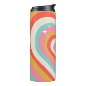 Colorful Retro Hearts with Sparkles | Valentine  タンブラー (回転左)