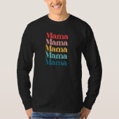 Colorful Retro Mama Tシャツ (正面)