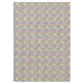 Colorful Retro Mid-Century Mid-Mod Crochet Blossom テーブルクロス (正面)