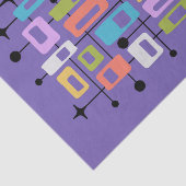 Colorful Retro Mid Century Modern Atomic Abstract 薄葉紙 (詳細)