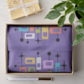 Colorful Retro Mid Century Modern Atomic Abstract 薄葉紙 (ギフト)