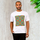 Colorful Retro Optical Illusion Geometric Rainbow Tシャツ