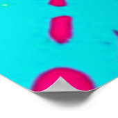 Colorful Retro Peace Sign ポスター (角)