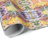 Colorful Retro Psychedelic Kaleidoscope Abstract ラッピングペーパー (ロールコーナー)