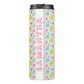 Colorful Retro Snowflakes Christmas Custom Name タンブラー (裏面)